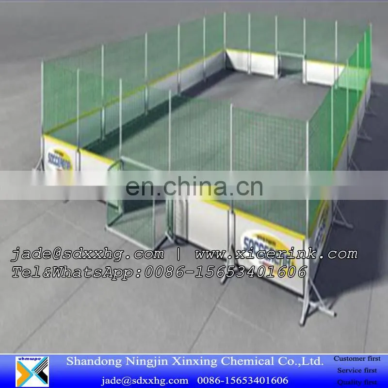 hot sale white hard plastic roller skating flooring/ice rink dasher board hockey wall board