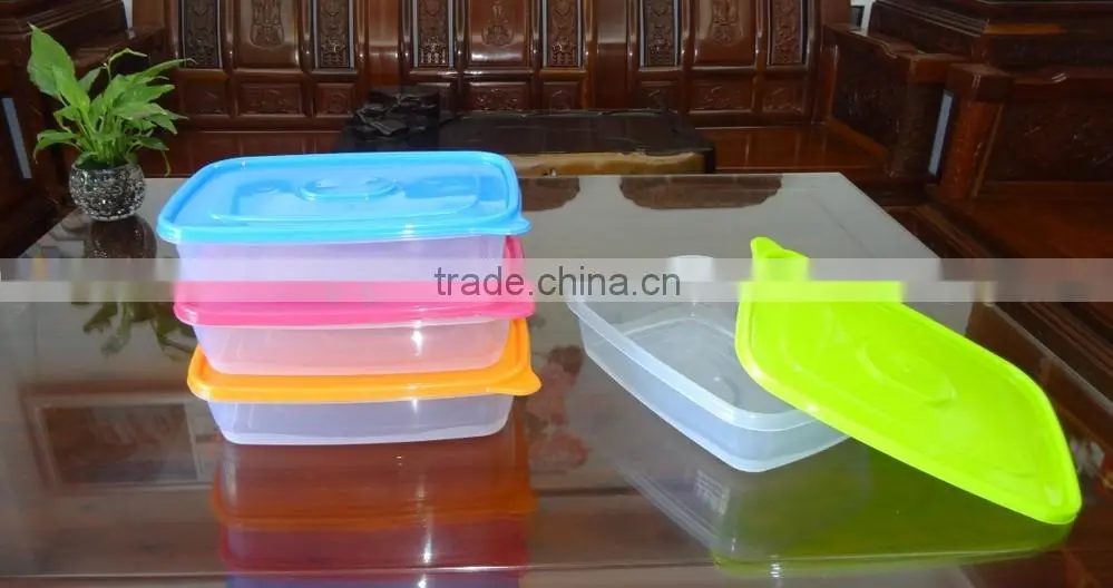 New design rectangular plastic food storage container