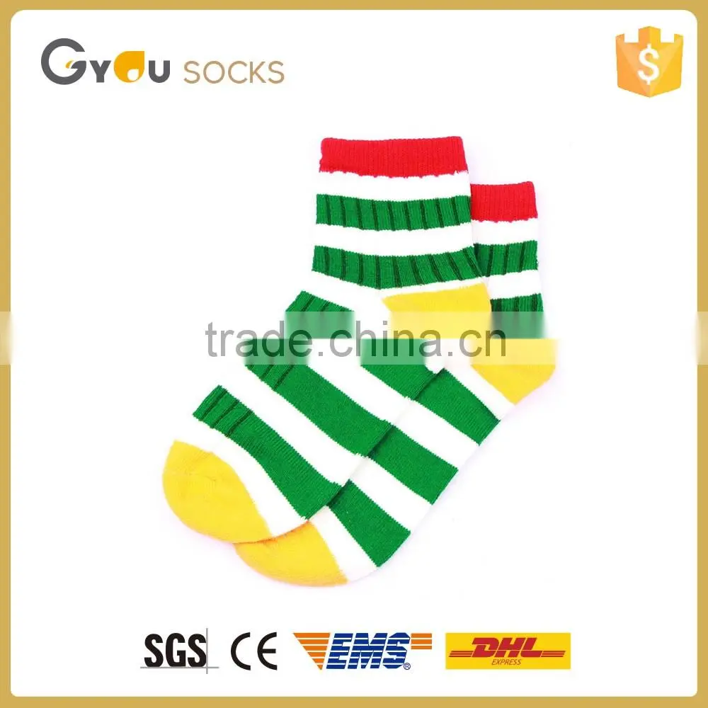 Cute very cheap 100% Stripes boy child tube printing socks