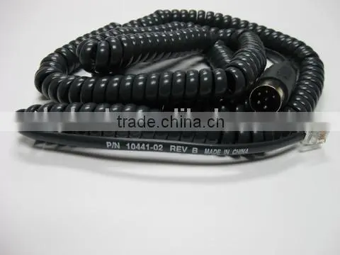 Verifone 10441-01 4PC RJ11 to 6 pin DIN coiled cable for PP1000SE to Tranz terminal