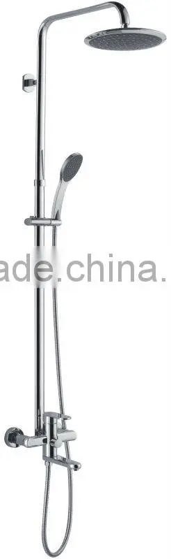 Chrome Rain Shower Faucet With Hand Shower