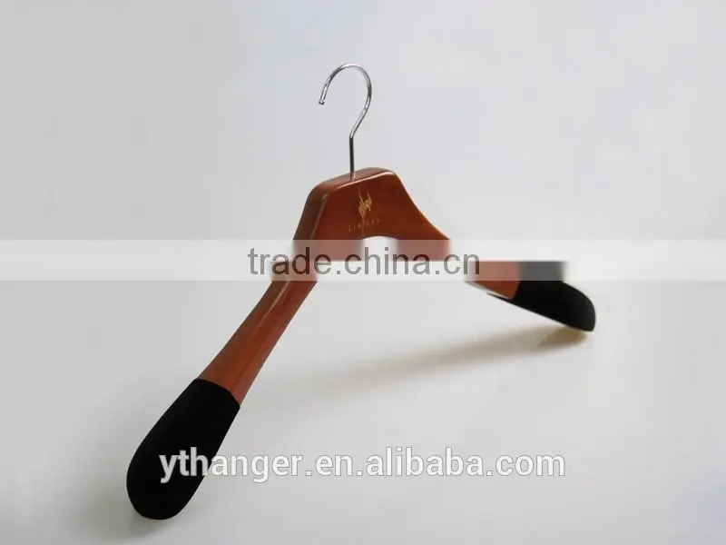 retro high quality wooden bulk hanger top hanger