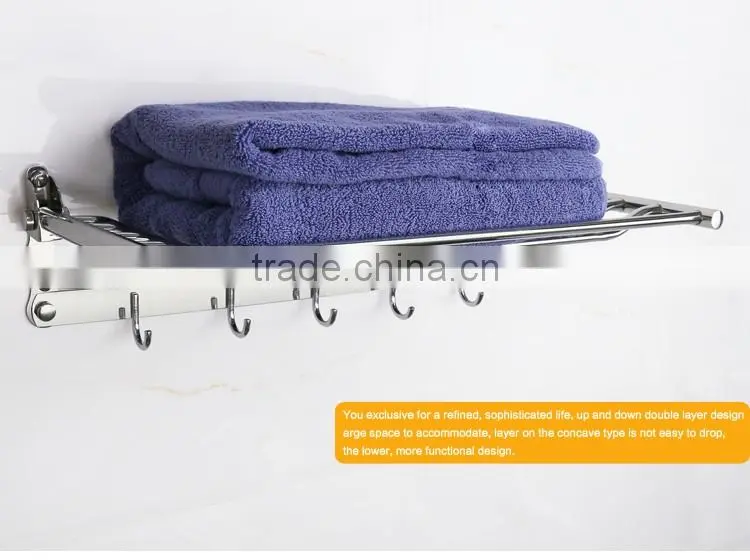 Wesda good quality Bathroom Towel rack With Hooks A127