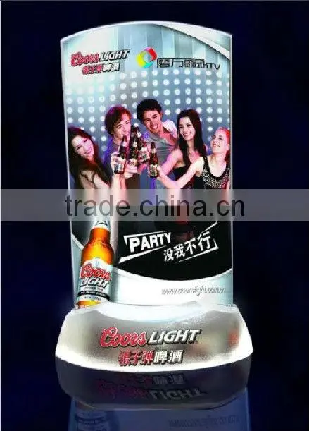 led wine table menu holder