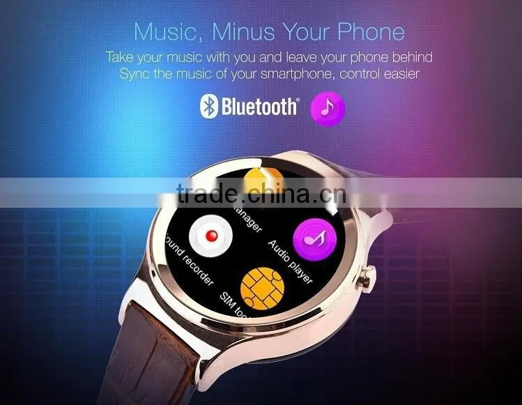 Hot selling touch screen smart watch phone android with sim card