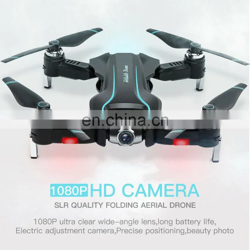 newest follow me 15min flying time Optical flow positon drone with 1080P dual wifi camera and gimbale adjustable camera