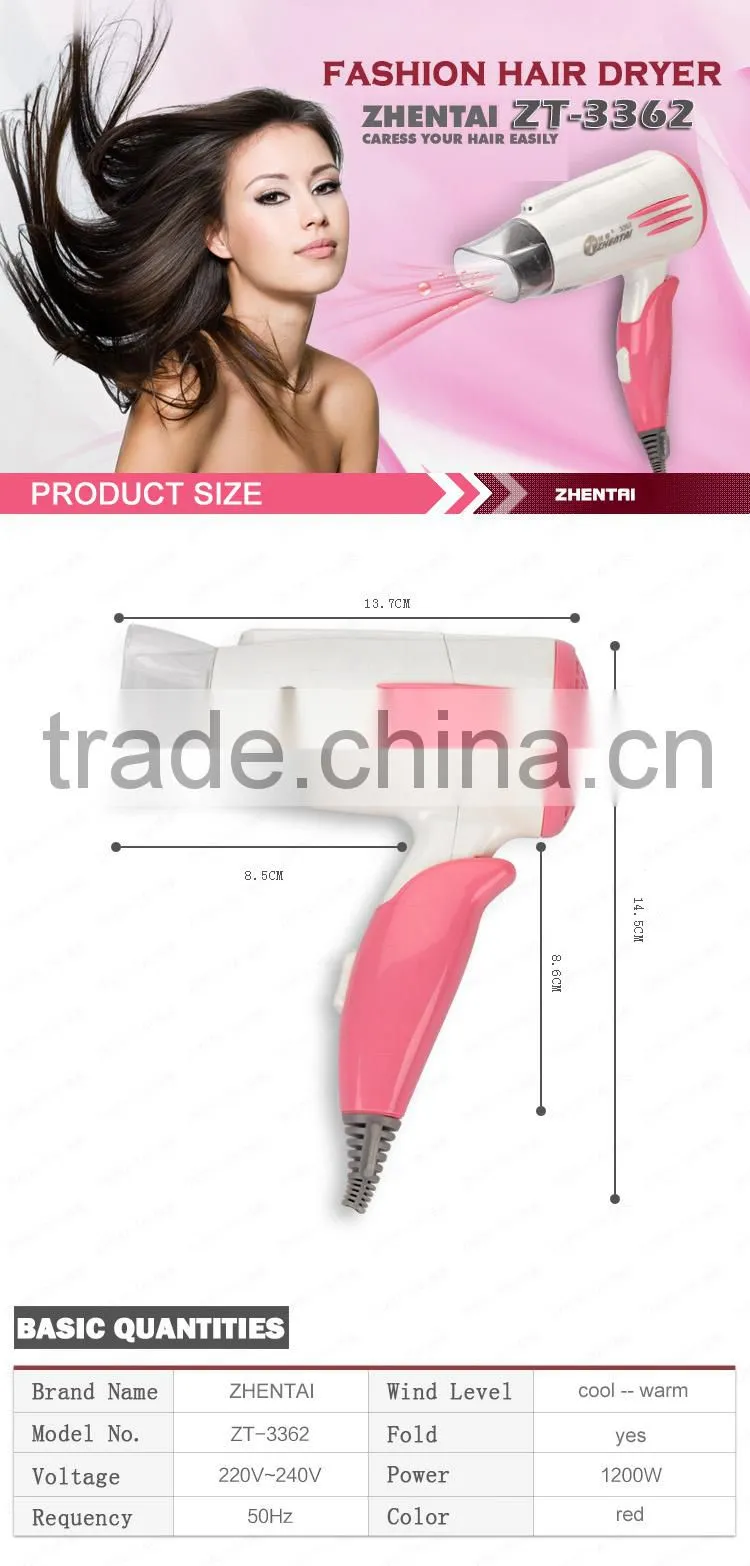 Foldable Hair Dryer Low Price Hair Dryer for Turkey Market