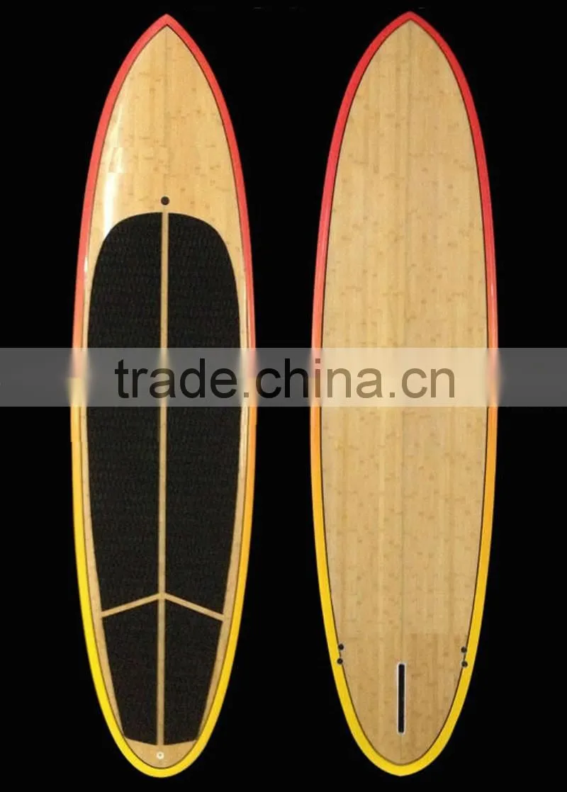 Epoxy surfboard eps foam fiberglass bamboo fiber board