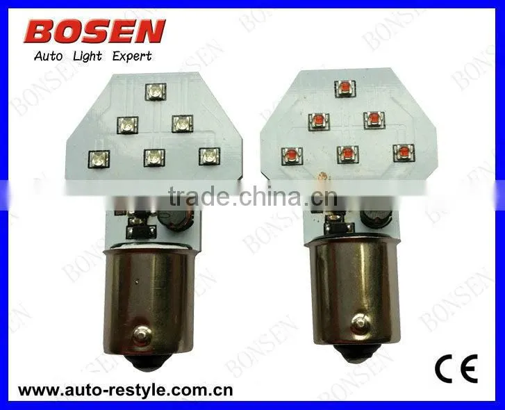 1157, 7443 high power car LED strob bulb 30w cree ba15s bau15s bay15d ba15d
