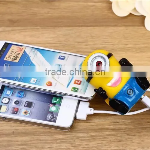 Cute cartoon 2600mAh phone power backup charger