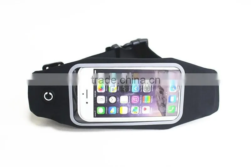 2016 factory custom waterproof neoprene waist bag for iphone 6