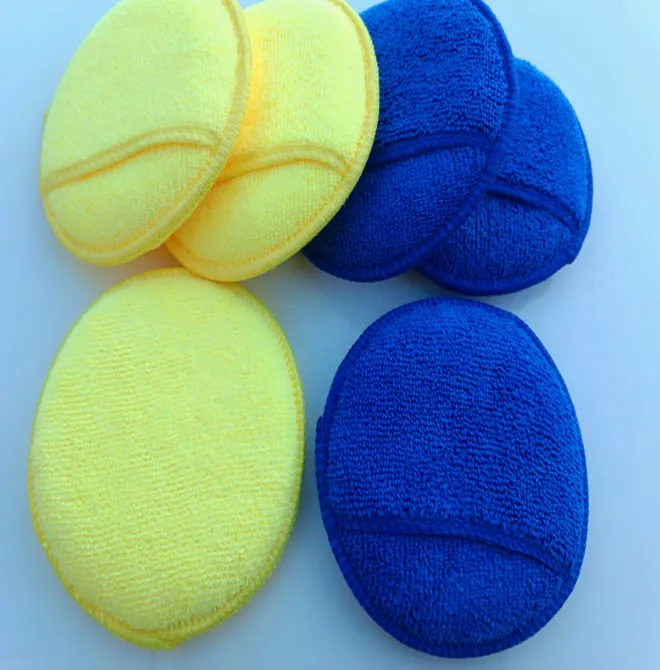 Microfiber Car Waxing And Buffing Applicator Foam Spong Pads.png