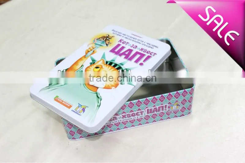 custom square metal tin packing