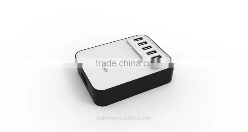 Trulyway 5V/8A 40W 6-USB Port family-sized power supply for most tablet, smart phone etc