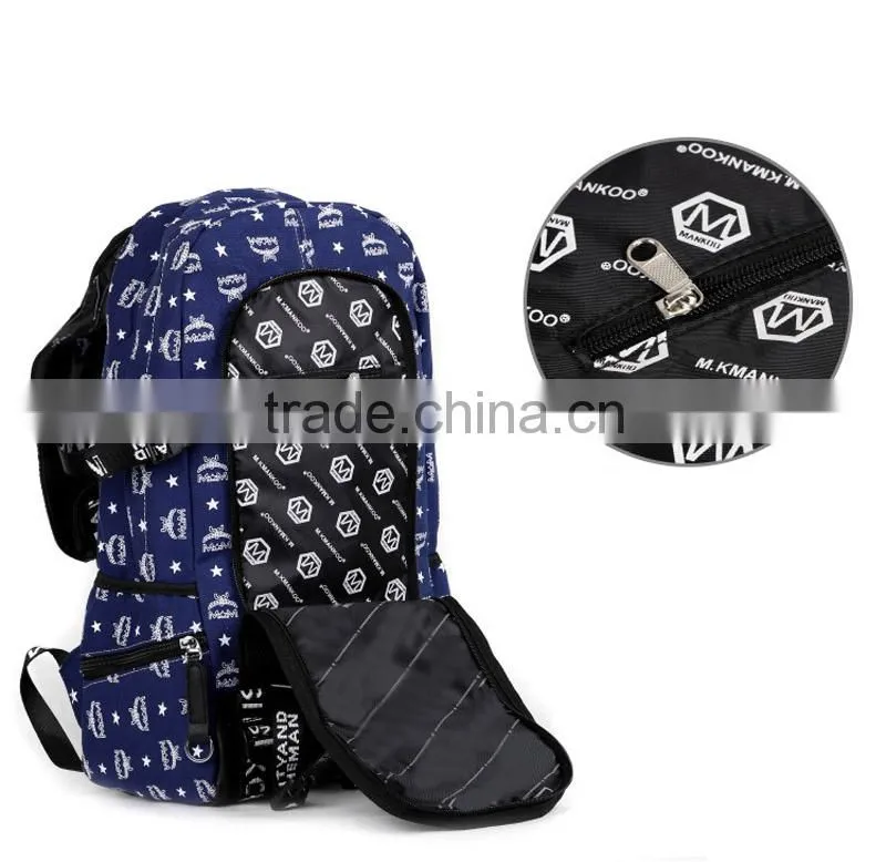Fashion design printed big school bag multicolored cheap backpack school bags