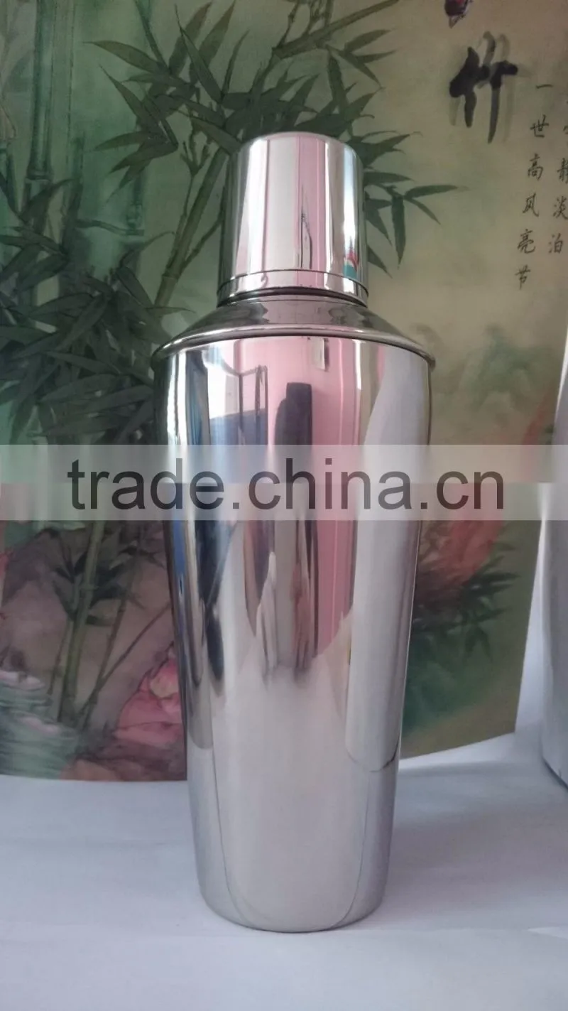 copper plated cocktail shaker stainless steel 700ml cocktail shaker cup hot sale metal manhattan cocktail shaker cap bar set
