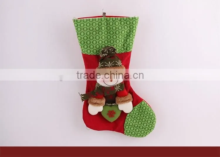 2016 Popular Style Chriatmas Stocking With Snowman Socks
