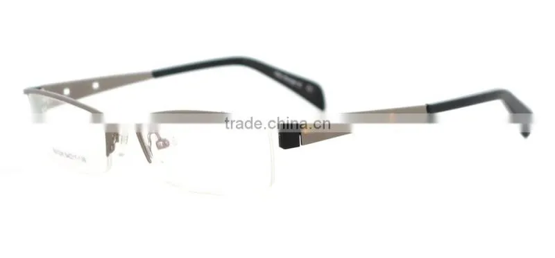 Half-rim metal gentleman optical glasses frame korea