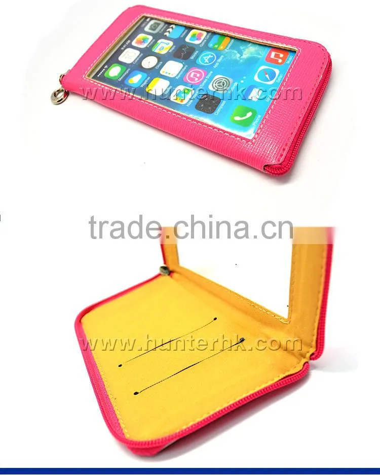 New Portable Zippered For iPhone 6G Wallet Bag