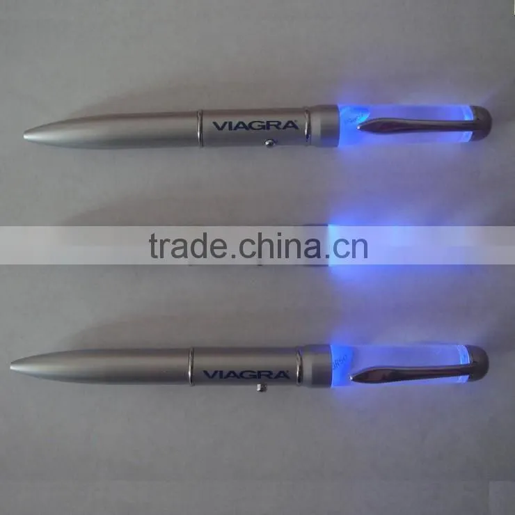 plastic and metal led custom design logo pen light led pen light