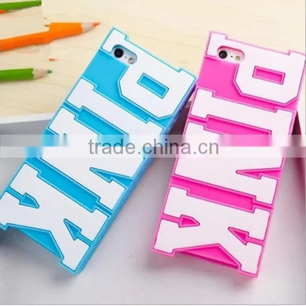 New Arrival Silicone Pink Case for iPhone 5 5S Pink Mobile Phone Cases