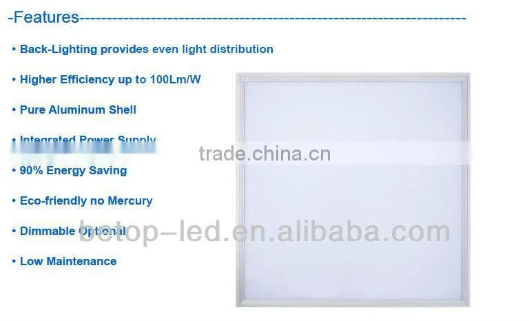 RA80 9000lm 100w led panel 600x1200mm 5years warranty