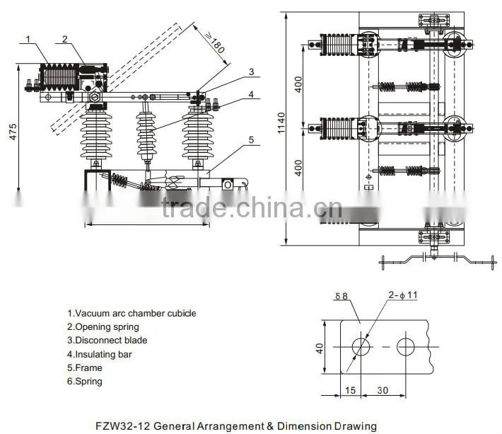 FZW32 alibaba china load break switch Vacuum Disconnect Switch
