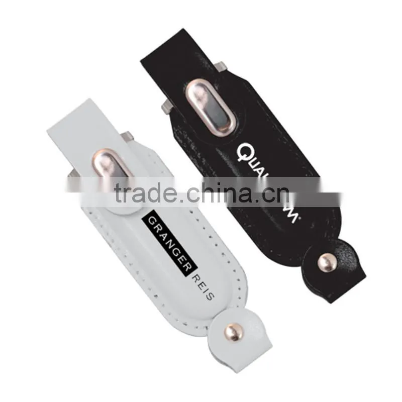 USB 2.0 Driver Luxury 16GB Black Leather USB Flash Drive