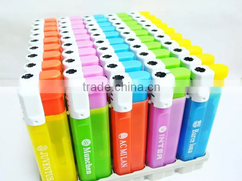 custom logo print cigarette lighter brands electronic windproof lighter