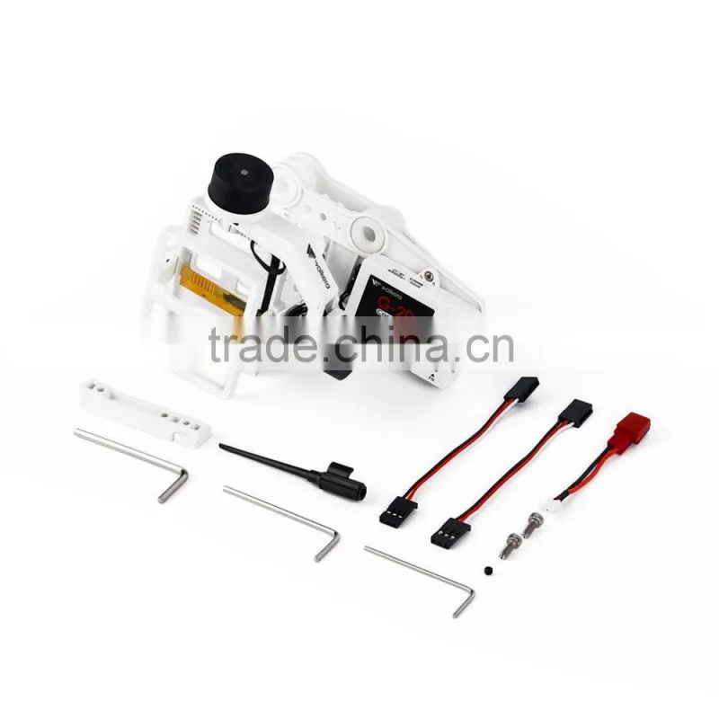 Walkera White Plastic Version G-2D Brushless Gimbal for iLook/GoPro Hero 3