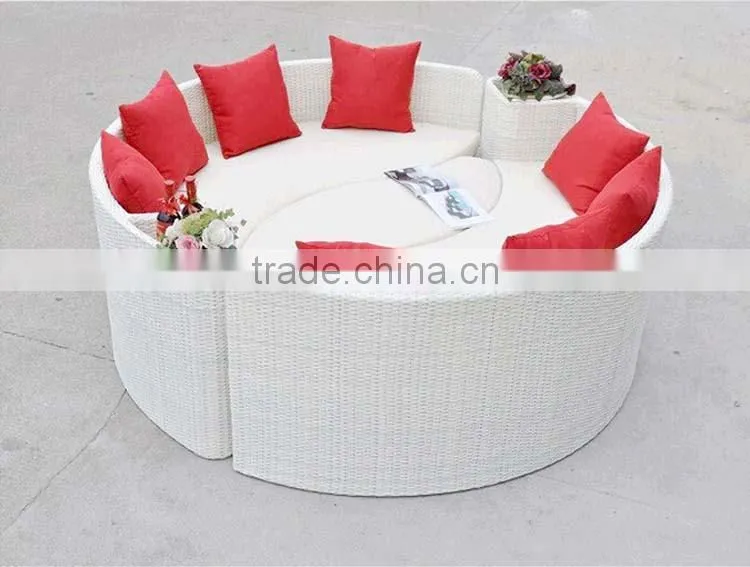 Round Shaped Rattan Outdoor Furniture Personality Leisure Big Round Garden Rattan Furniture