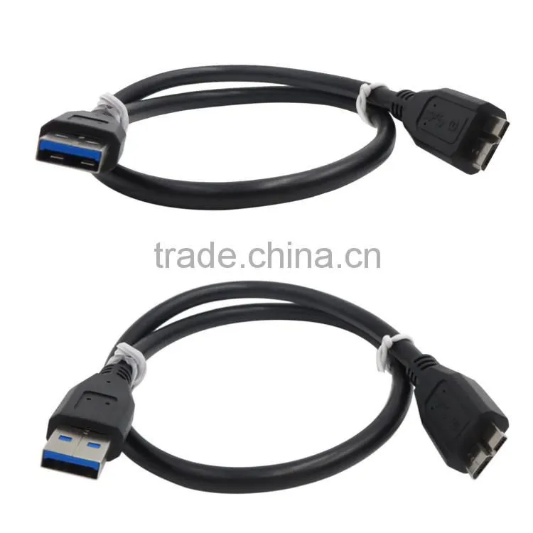 SLT Black High Speed USB 3.0 A Male to Micro B Male Cable for Samsung Galaxy Note HDD