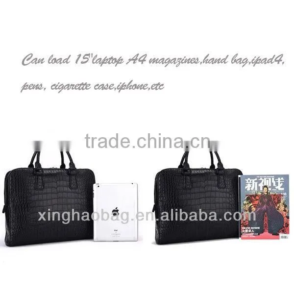 Big designer crocodile bag bali moroccan leather bag for man