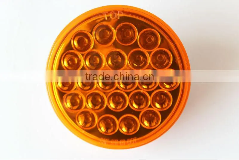 4" Round LED Stop Turn Tail Light Trailer Brake Lights