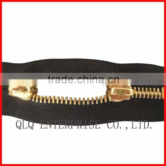 Two Ways Metal Finished Zipper