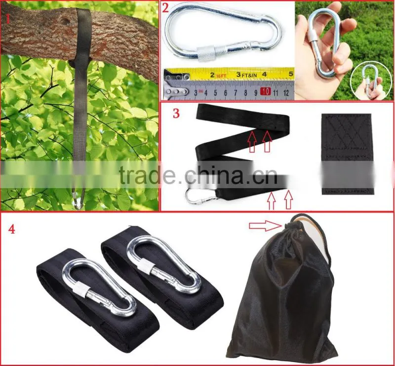 Tree swing hanging kits black color custom logo