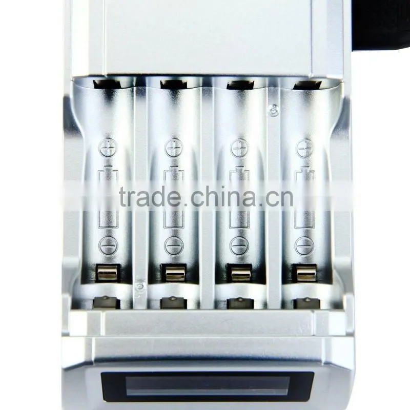 C905W C905 4 Slots Slot LCD Display Smart Intelligent Battery Charger for AA AAA NiCd NiMh Batteries