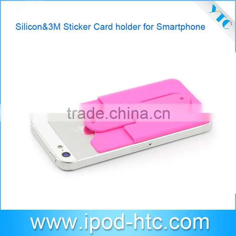 Silicone card holder, mobile phone case card holder wallet, Silicone Card Holder