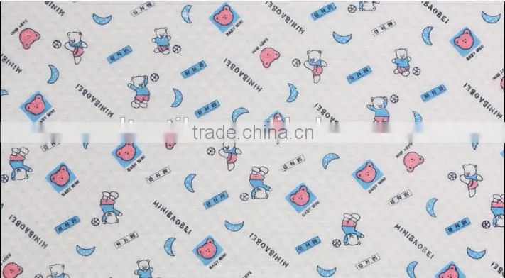 100% cotton printed knitted fabric
