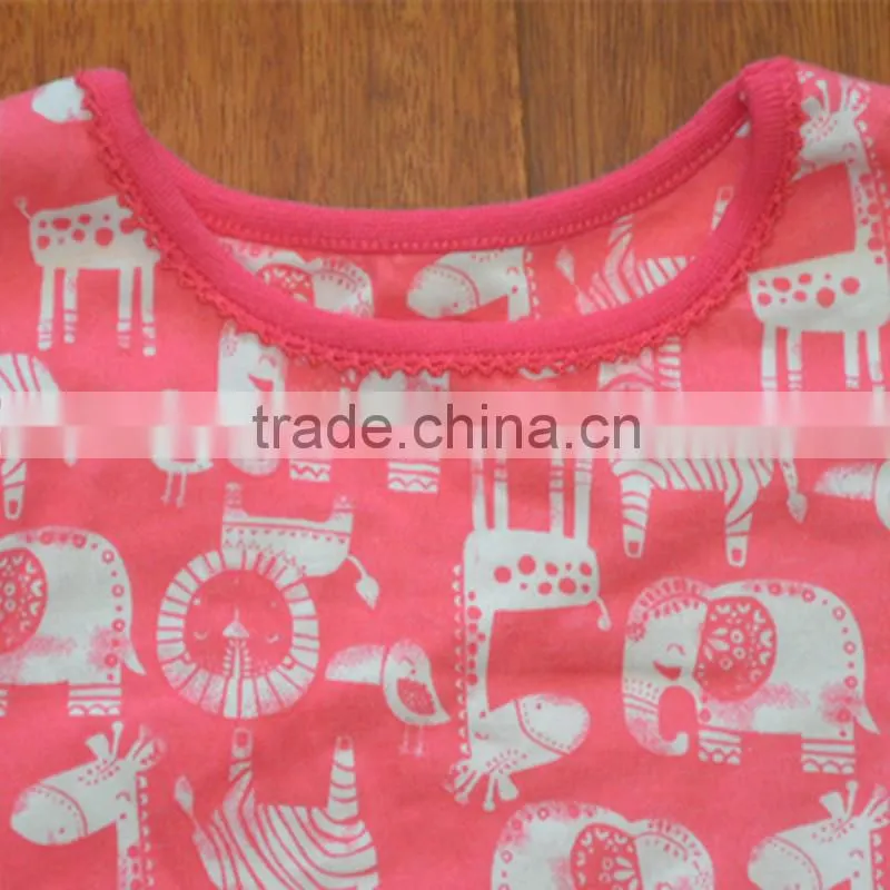 Whoelsae kids sleeping clothing High quality cheaper price 2 Piece Pajama Set 100% Cotton