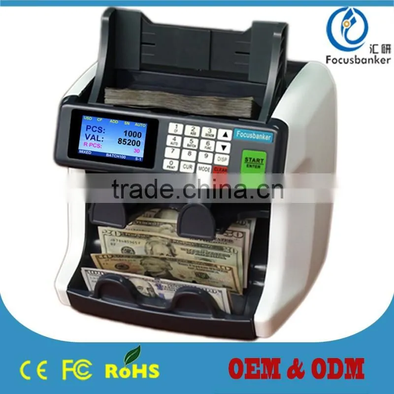 2016 two pocket bill counter money sorter machine sorting machine cash currency counting and automatic note banknote