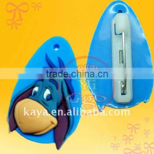Fashionable 3d pvc badge