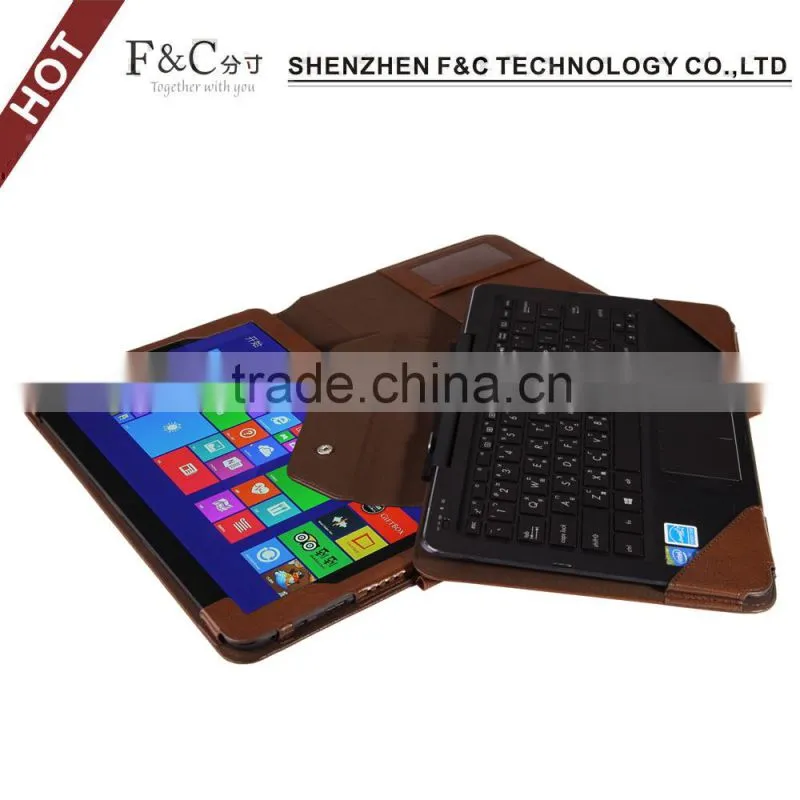 Alibaba China hot selling leather tablet keyboard cases for Asus Transformer Book T300 Chi 12.5 inch