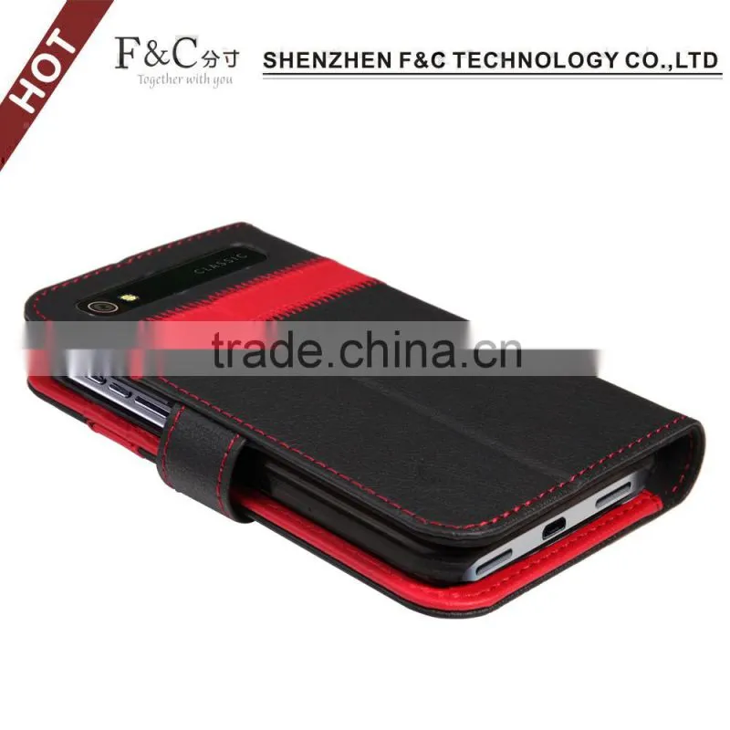 For Blackberry Classic Q20 mobile phone pu leather case with stand