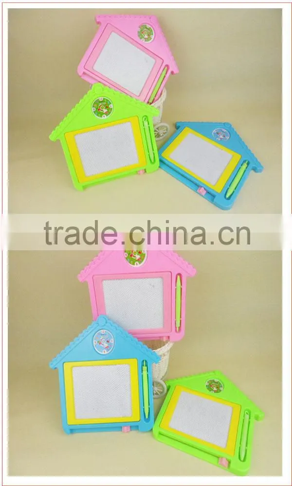 Fashion house writing board for kids , kids erasable magnetic drawing board