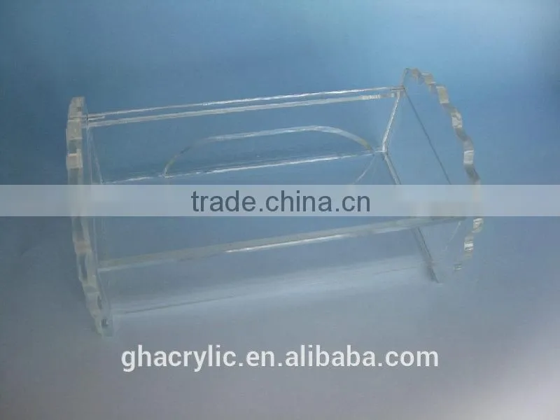 Classic high quality clear acrylic make up dispaly rack ,top grade acrylic display rack