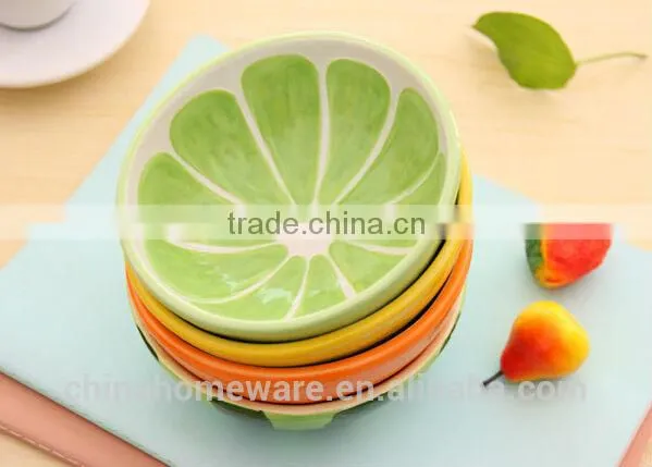 hand painted ceramic fruit bowl