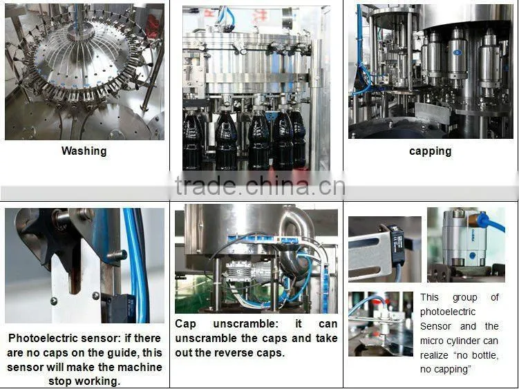automatic carbonated drink bottling machine