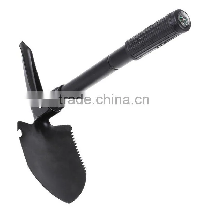 Camping portable multifunction folding shovel with bottle opener