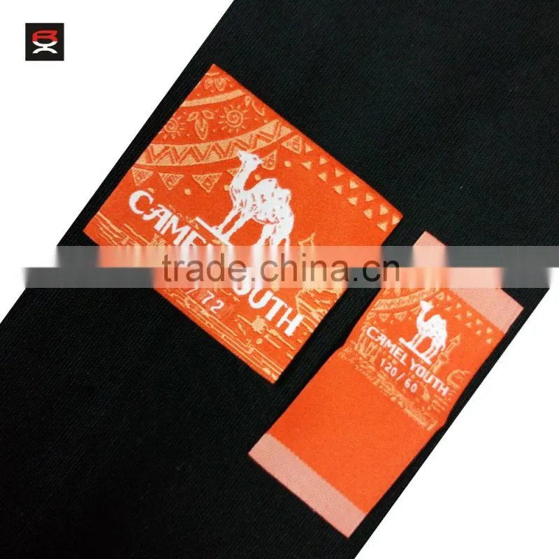 customized high density clothing woven label, ultrosonic edge label